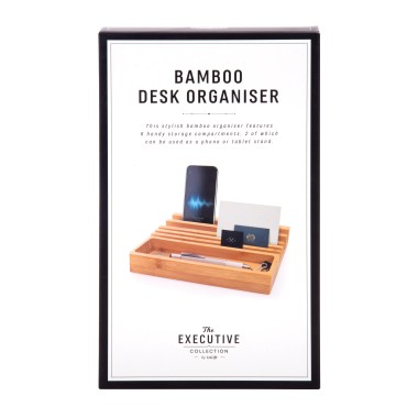 Executive Bamboo Desk Organiser - 3