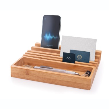 Executive Bamboo Desk Organiser - 4