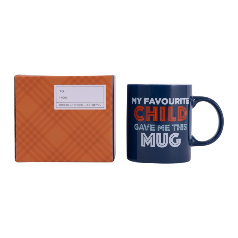 Tazza In Ceramica Rosa 312 Ml Con Scritta "My Favourite Child Gave Me This Mug", Regalo Divertente Per La Festa Della Mamma