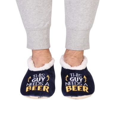 SnuggUps® This Guy Needs A Beer Men's Slippers - 2