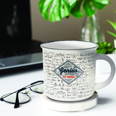 Genius At Work Mug Cup-Puccino Porcelain Mug - 1