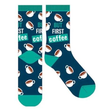 But First Coffee Novelty Socks - 1