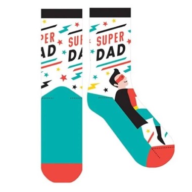 Super Dad Novelty Socks - 1