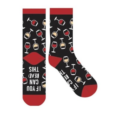 If You Can Read This Bring Me A Wine Novelty Socks - 1