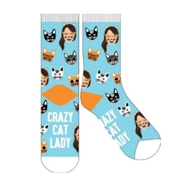 Crazy Cat Lady Novelty Socks - 1