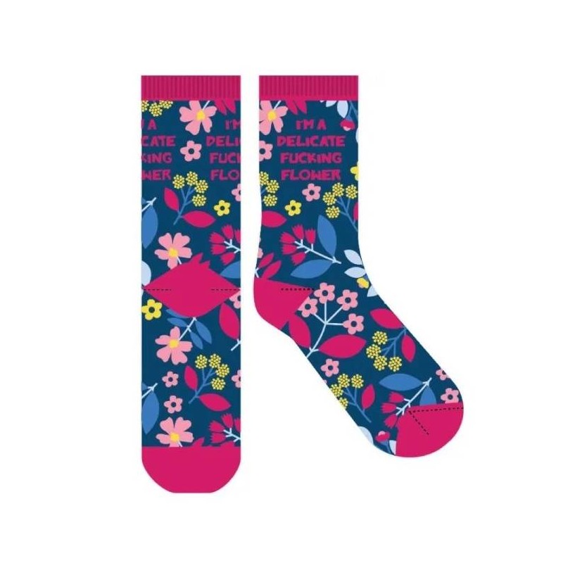 Delicate Flower Novelty Socks - 1