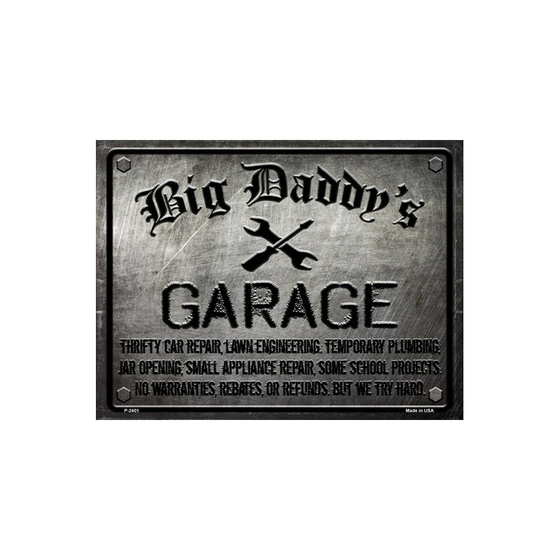 Big Daddy's Garage Tin Sign - 1