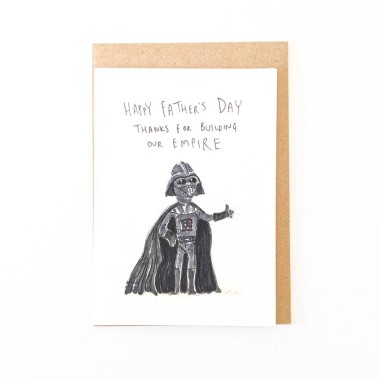 Happy Father's Day - Thanks for Building Our Empire Well Drawn Card - 1