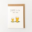 Cheers to the Best Dad Well Drawn Card - 1