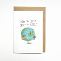 You're the Best Dad in the World Well Drawn Card - 1