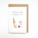 I'm Batting Above My Average with You Well Drawn Card - 1