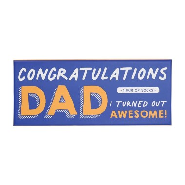 Congratulations Dad I Turned Out Awesome! Boxed Socks - 4