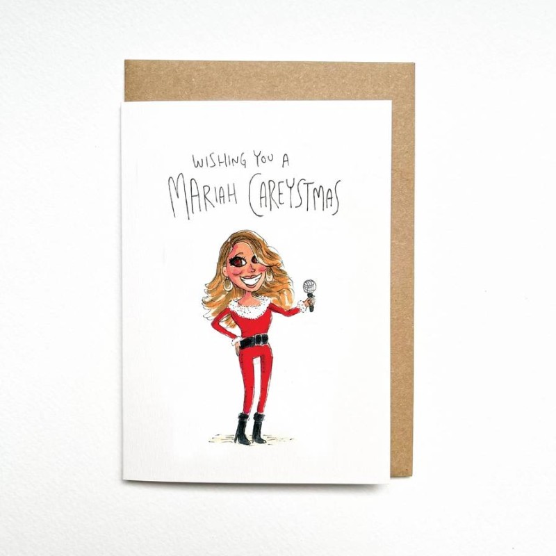 Wishing You A Mariah Careystmas Well Drawn Card - 1