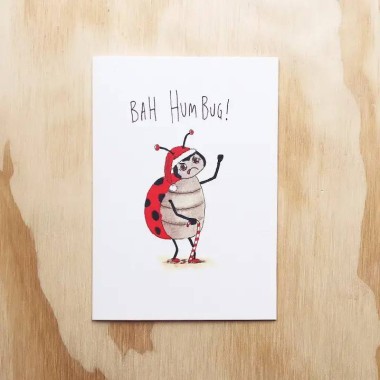 Bah Humbug Well Drawn Card - 1