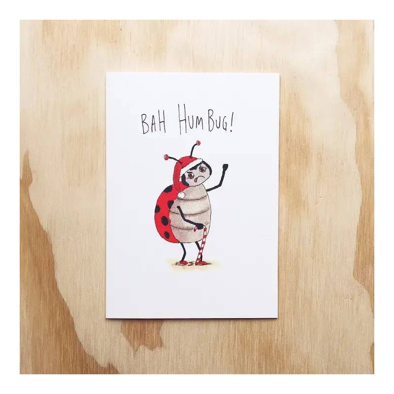 Bah Humbug Well Drawn Card - 1