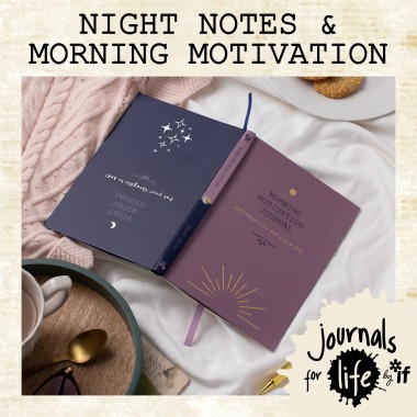 Journals For Life - Night Notes / Morning Motivation Journal - 1