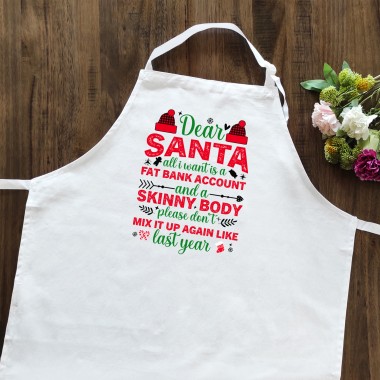 Dear Santa Christmas Apron - 1