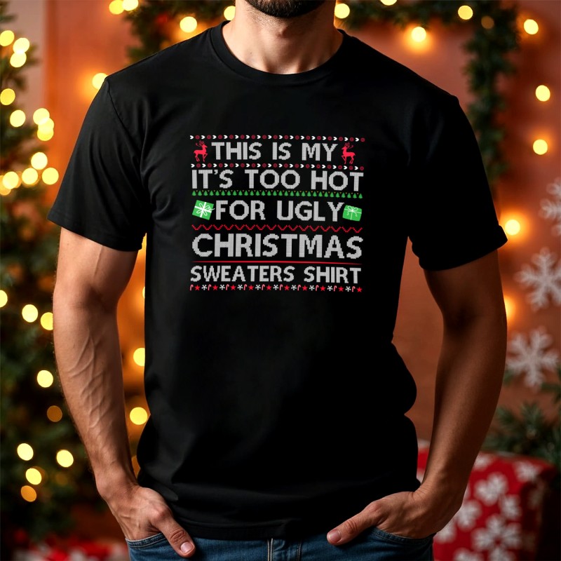 Ugly Christmas Sweater T-Shirt - 1