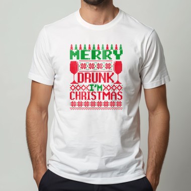 Merry Drunk I'm Christmas T-Shirt - 1