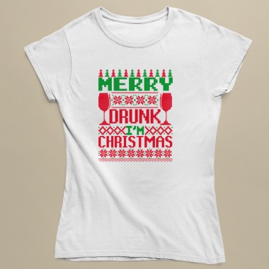 Merry Drunk I’m Christmas Women T-Shirt - 1