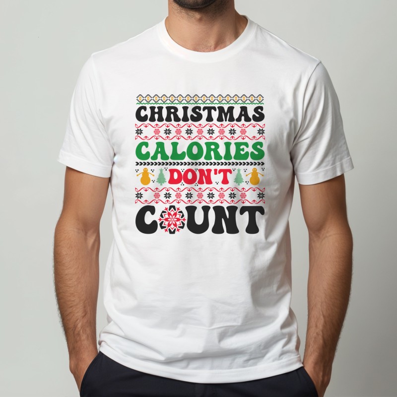 Christmas Calories Don't Count T-Shirt - 1