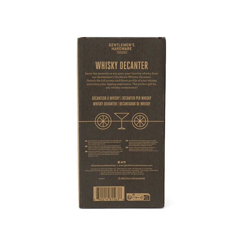 Whisky Decanter by Gentlemen's Hardware - 4
