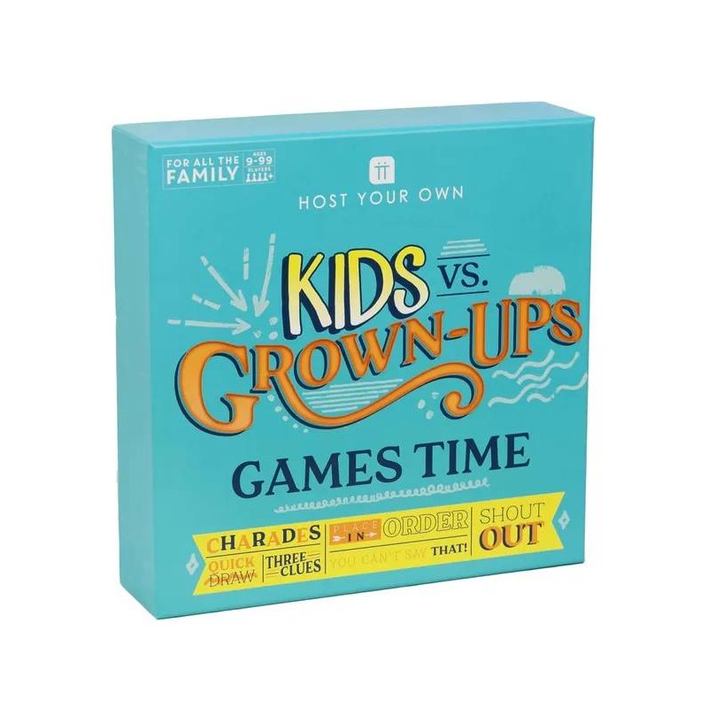 Host Your Own - Kid Vs Grown Ups Games Time Board Game by Talking Tables - 1