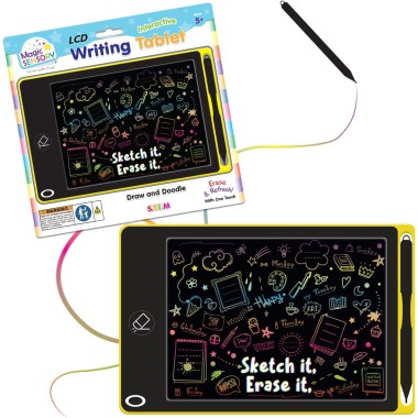 Interactive LCD Writing Tablet - Yellow Doodle - 1