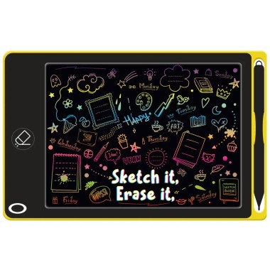 Interactive LCD Writing Tablet - Yellow Doodle - 2