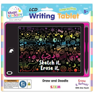 Interactive LCD Writing Tablet - Pink Unicorn - 3