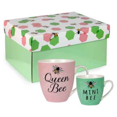 Queen Bee Mini Bee Twin Cup Gift Set - 3