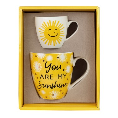 You Are My Sunshine Twin Cup Gift Set - 2