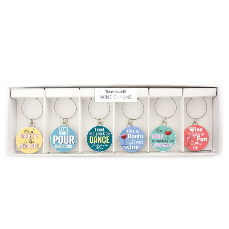 Wine Decision Wine Charm Set of 6 - 1