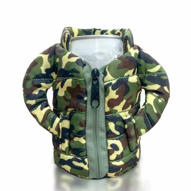 Coatie Camouflage Puffer Jacket Insulated Drink Holder - 3