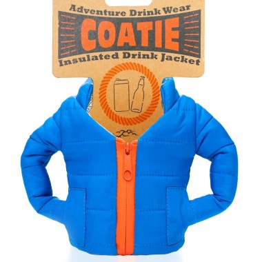 Coatie Blue Vibe Puffer Jacket Insulated Drink Holder - 2