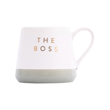 The Boss & The Real Boss 2pc Stoneware Mug Set - 4