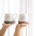 The Boss & The Real Boss 2pc Stoneware Mug Set - 1