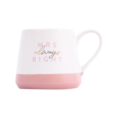 Mr Right & Mrs Always Right 2pc Stoneware Mug Set - 4