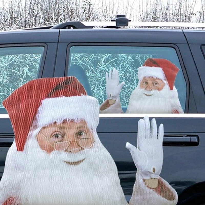 Ride with Santa Car Window Sticker