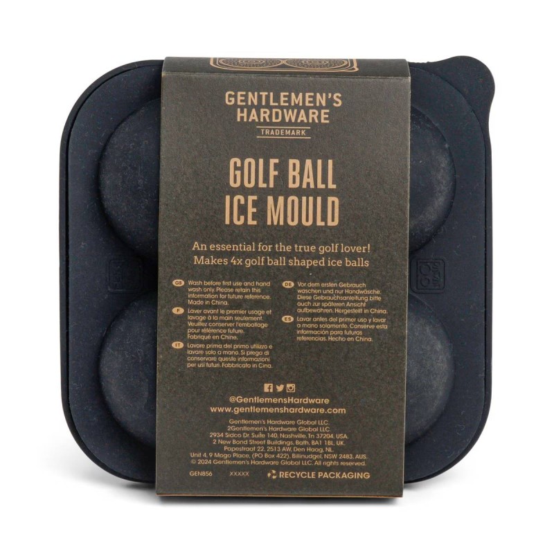 Golf Ball Ice Mould - Makes 4 Ice Balls - 2