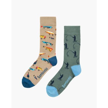 Mens The Fisherman 2pk Socks Gift Box by Bamboozld - 2