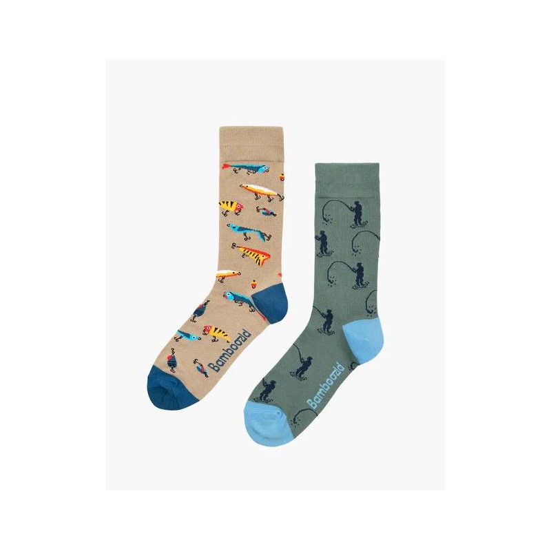 Mens The Fisherman 2pk Socks Gift Box by Bamboozld - 2