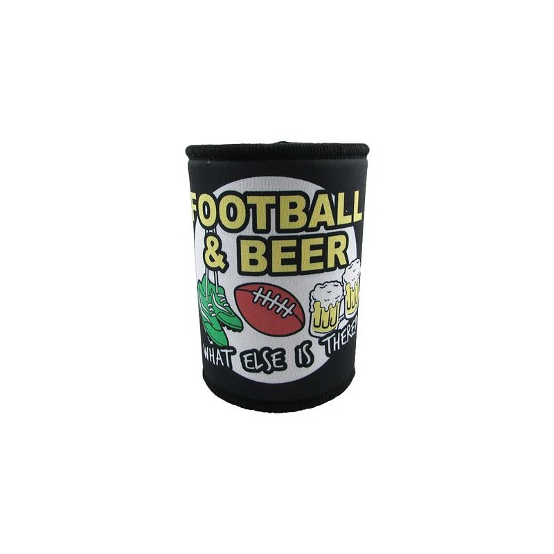 Football and Beer Stubby Holder - 1