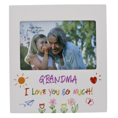 Grandma I Love You So Much Kid Art Photo Frame - 1