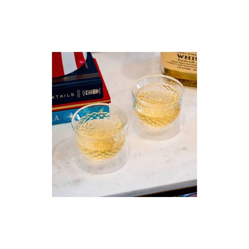 Golf Ball Glasses - Set of 2 by Kikkerland - 6