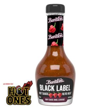 Bunsters Black Label Hot Sauce - As Seen On Hot Ones - 1