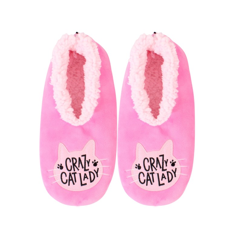 SnuggUps Crazy Cat Lady Women's Slippers - 4