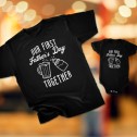 Our First Father's Day Together Father and Child Matching T-Shirt - 1