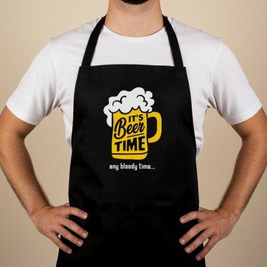 It's Beer Time Any Bloody Time Apron - 1