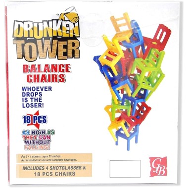 Drunken Tower Game - Balance Chair Edition - 3